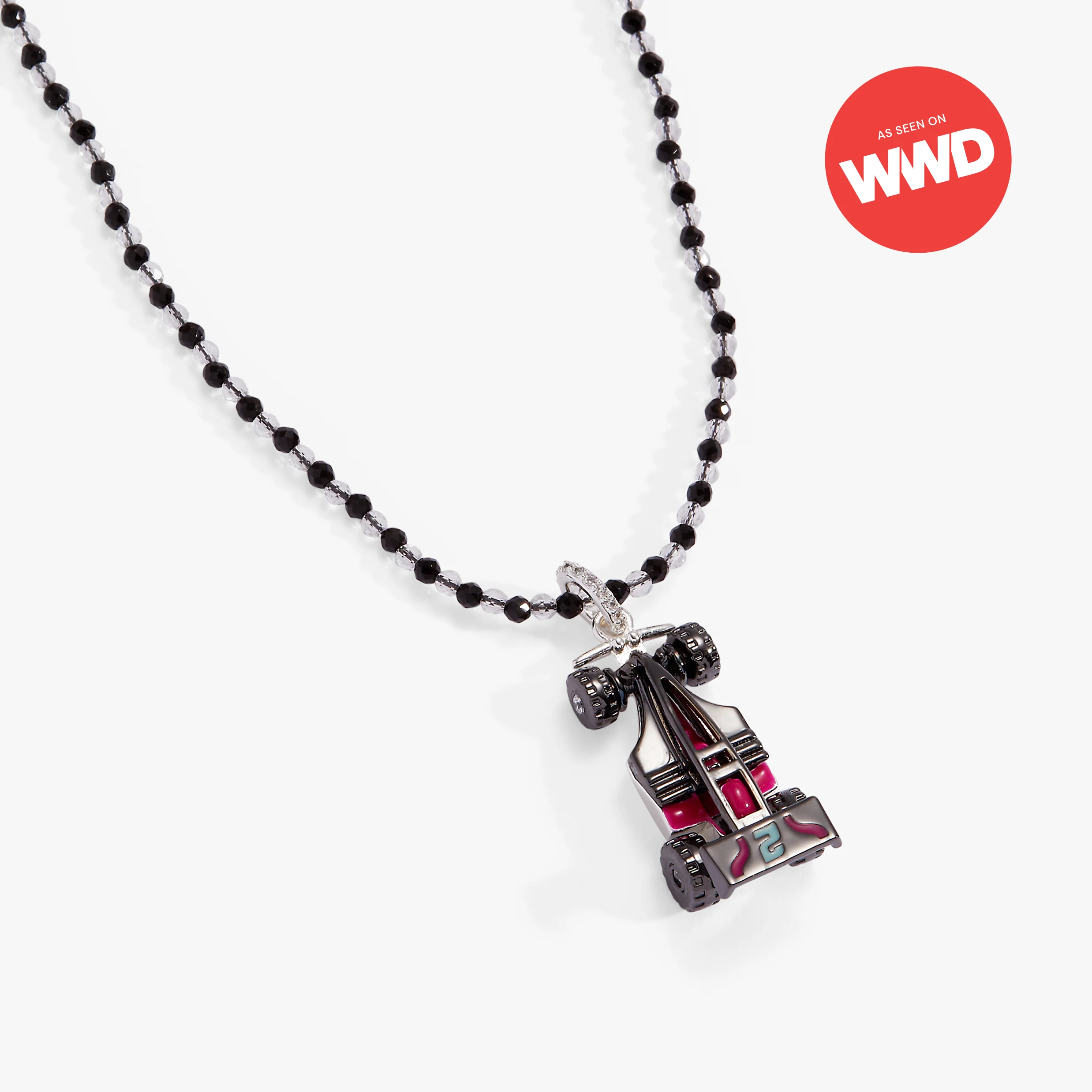 Hot Wheels™ Racecar Pendant Necklace