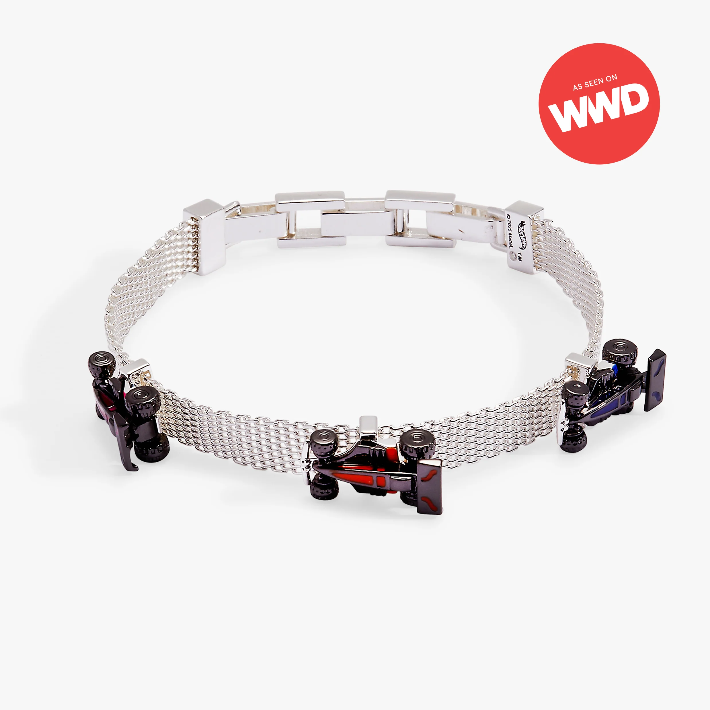 Hot Wheels™ Moveable Racecar Mesh Bracelet