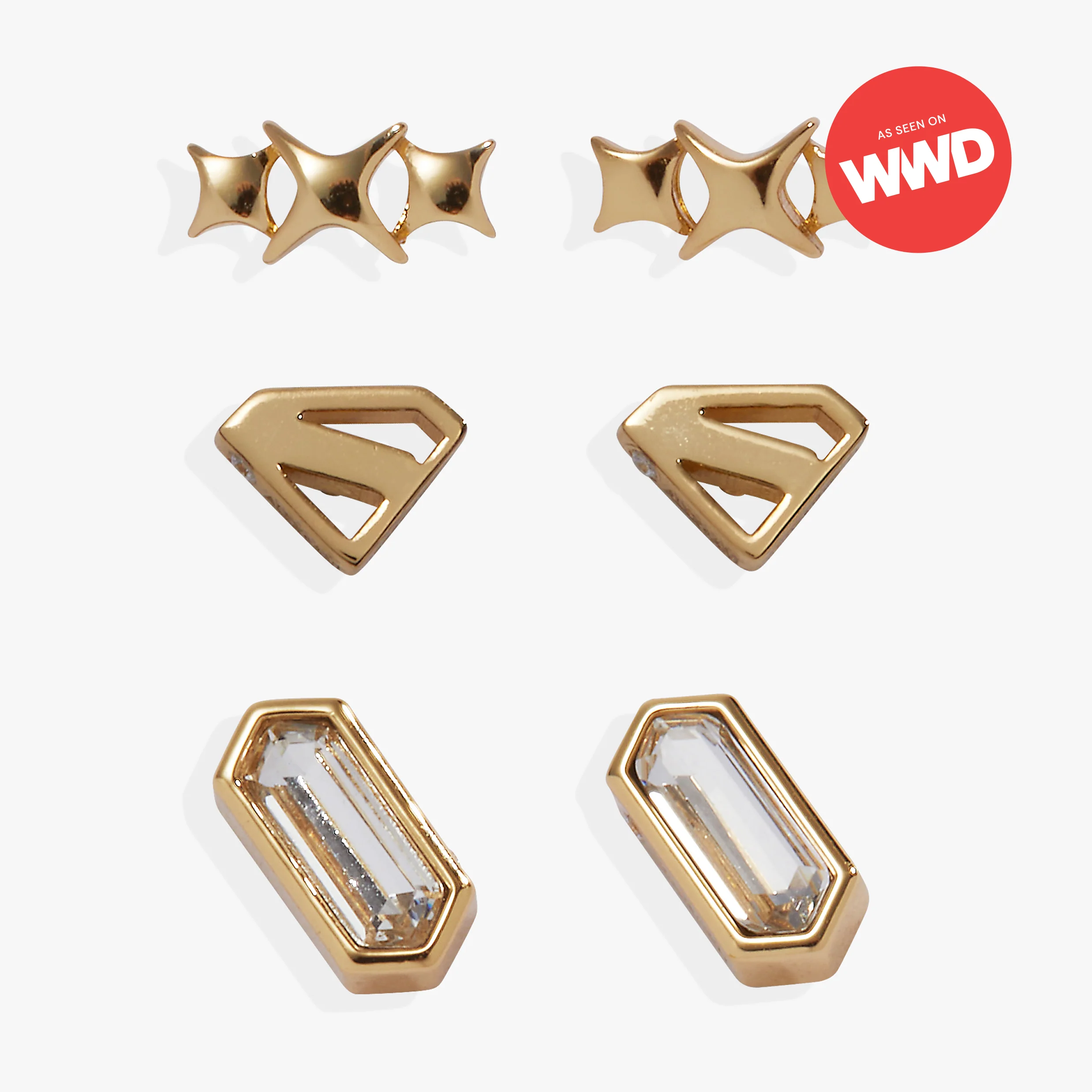 SUPERMAN™ Earring Stud Set of 3