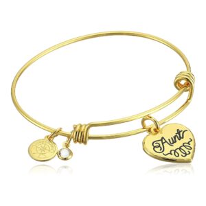 'Aunt' Charm Bangle Bracelet. Halos & Glories