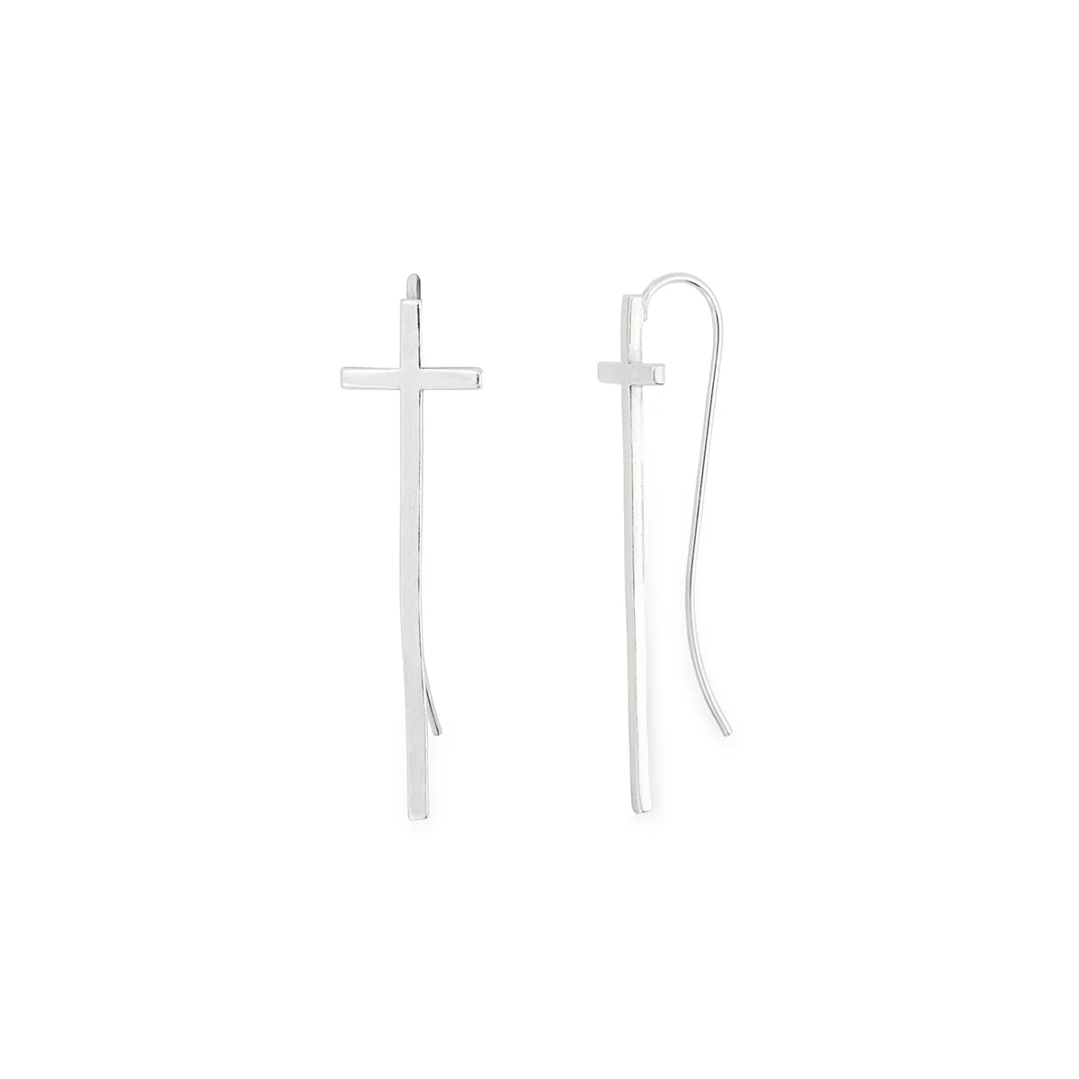 Cross Drop Earrings