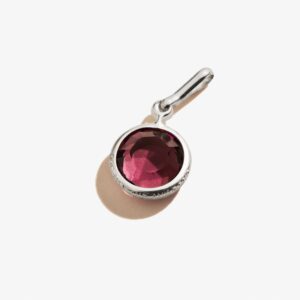 Amethyst Birthstone Charm. February