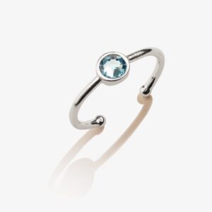 Aquamarine Birthstone Ring. March