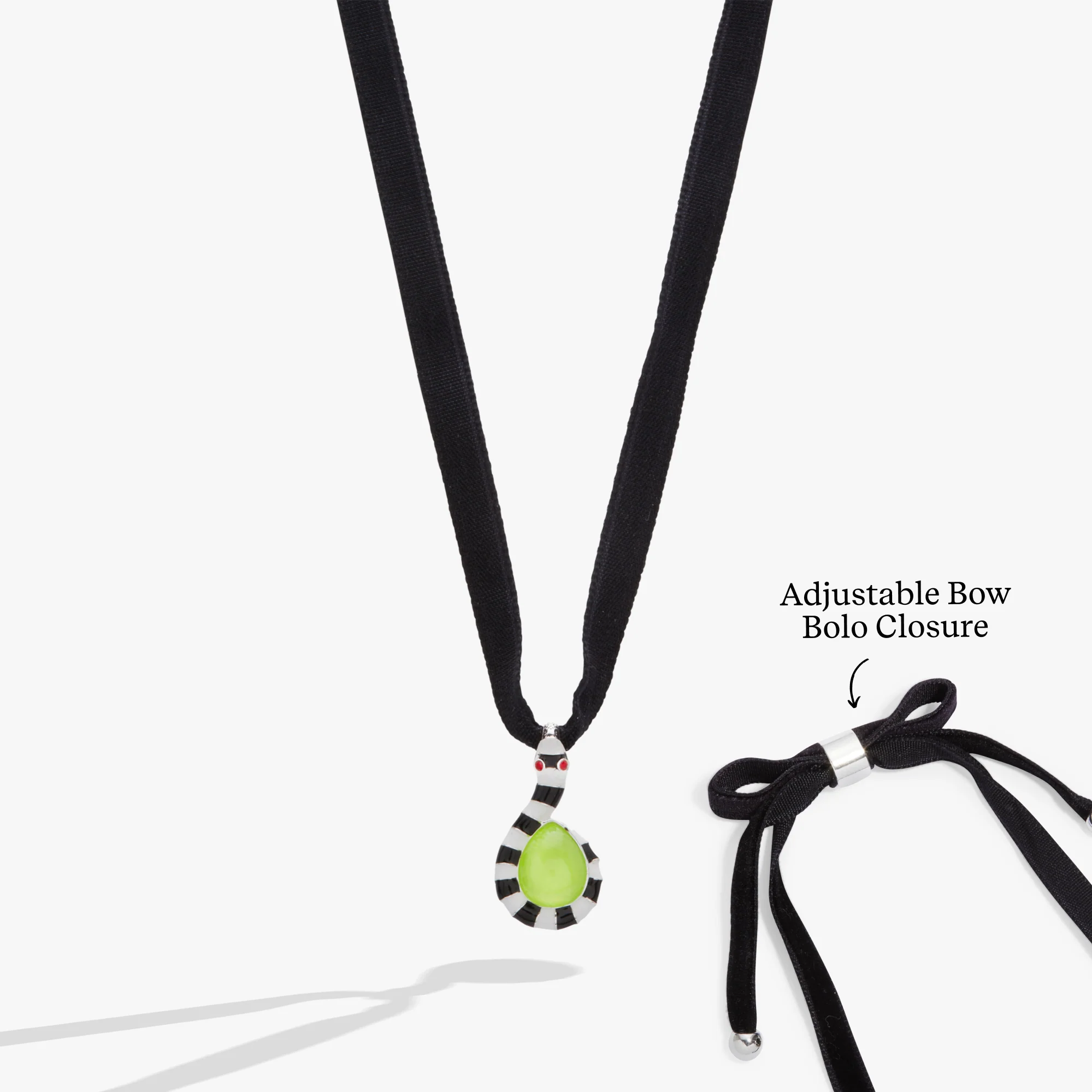BEETLEJUICE™ Sandworm Pendant Adjustable Ribbon Choker Necklace