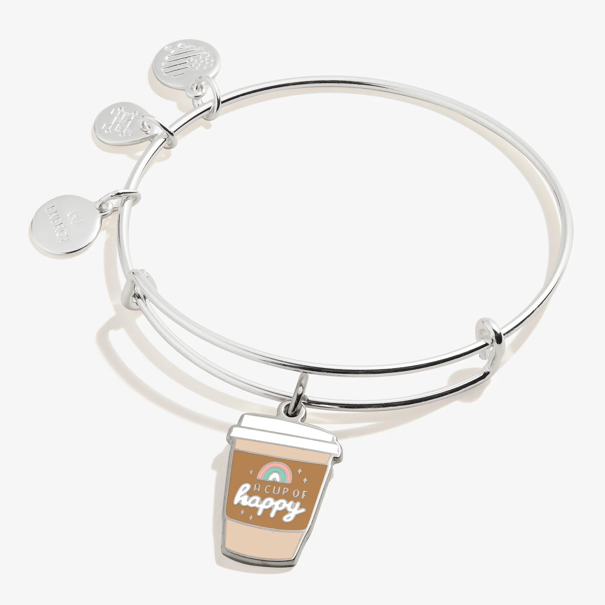 A Cup of Happy' Charm Bangle Bracelet