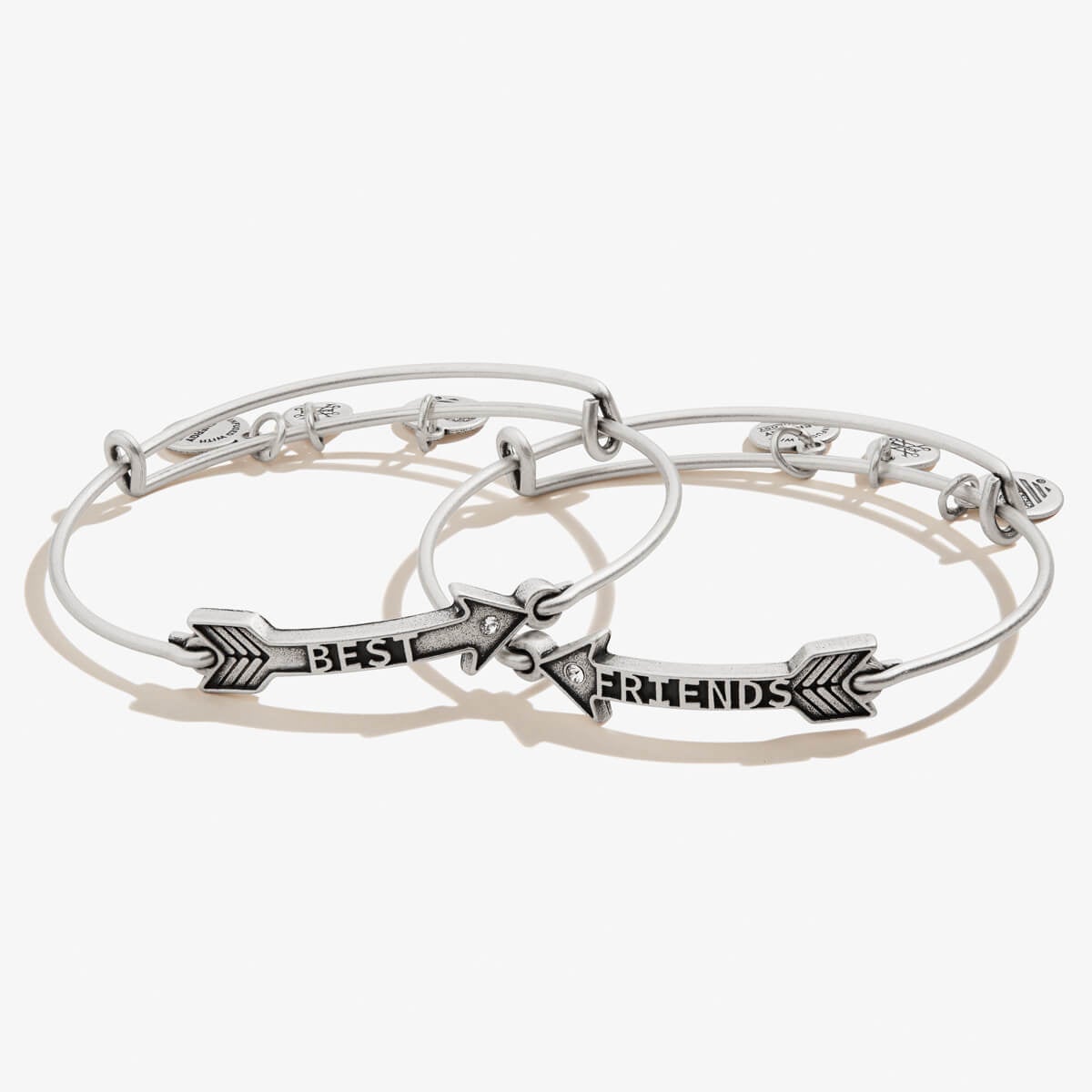 Best Friends Arrow Charm Bangle Set of 2 - Image 3