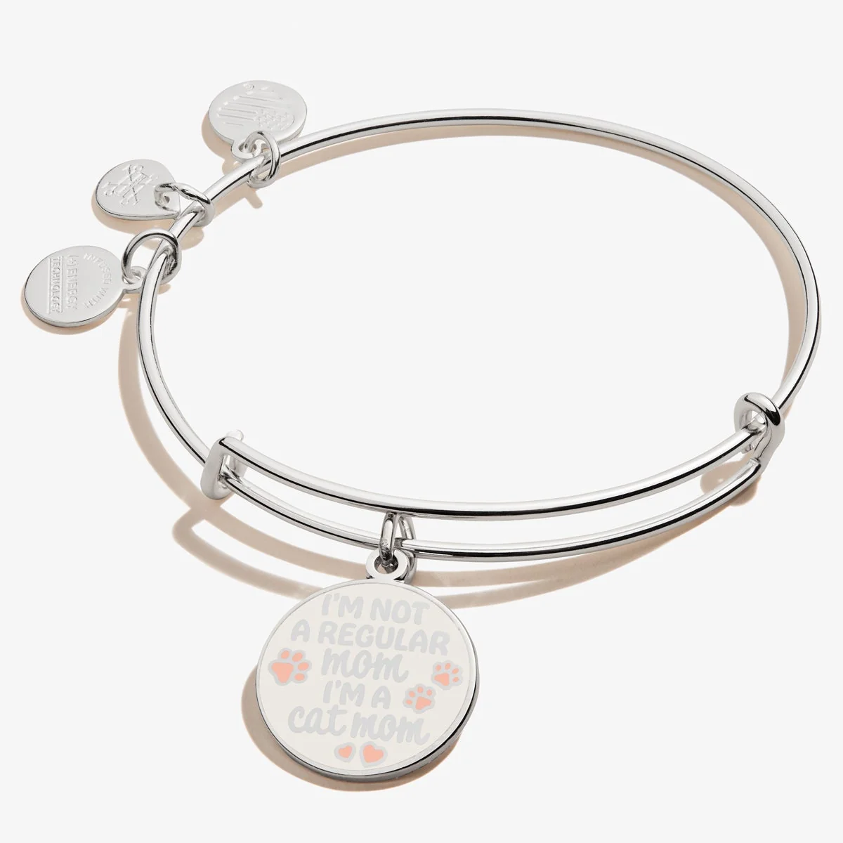 'I'm A Cat Mom' Charm Bangle