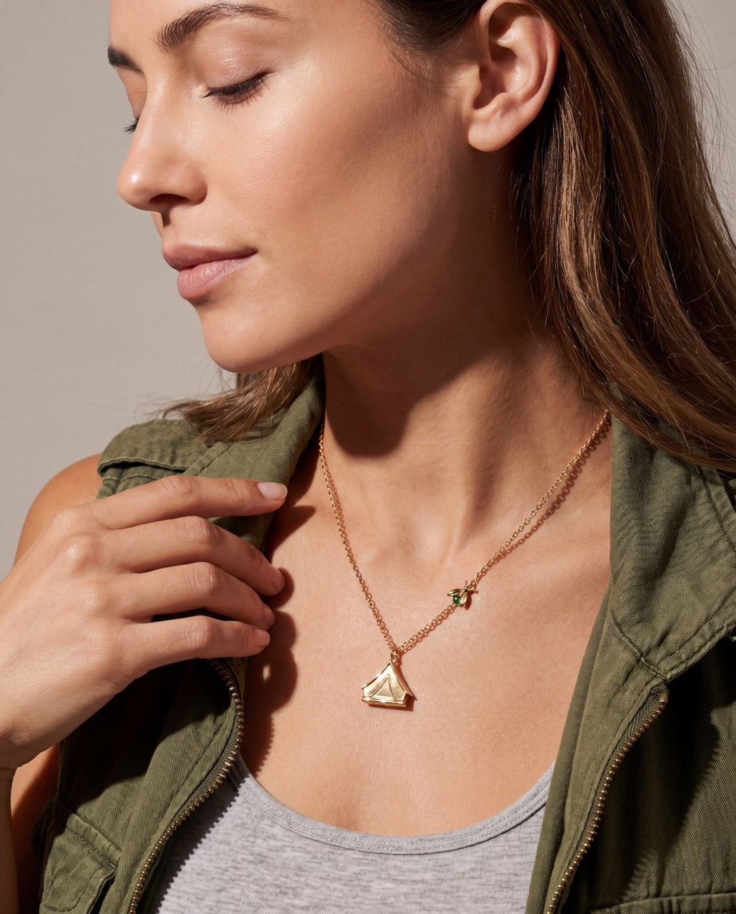 Glow With The Flow Camping Tent Necklace - Image 4