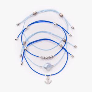 Anchor Cord Bracelets. Set of 4