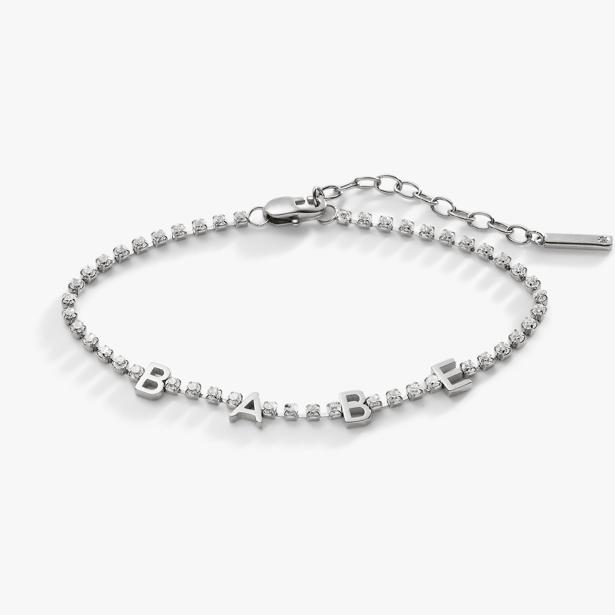 Babe Crystal Tennis Bracelet - Image 2