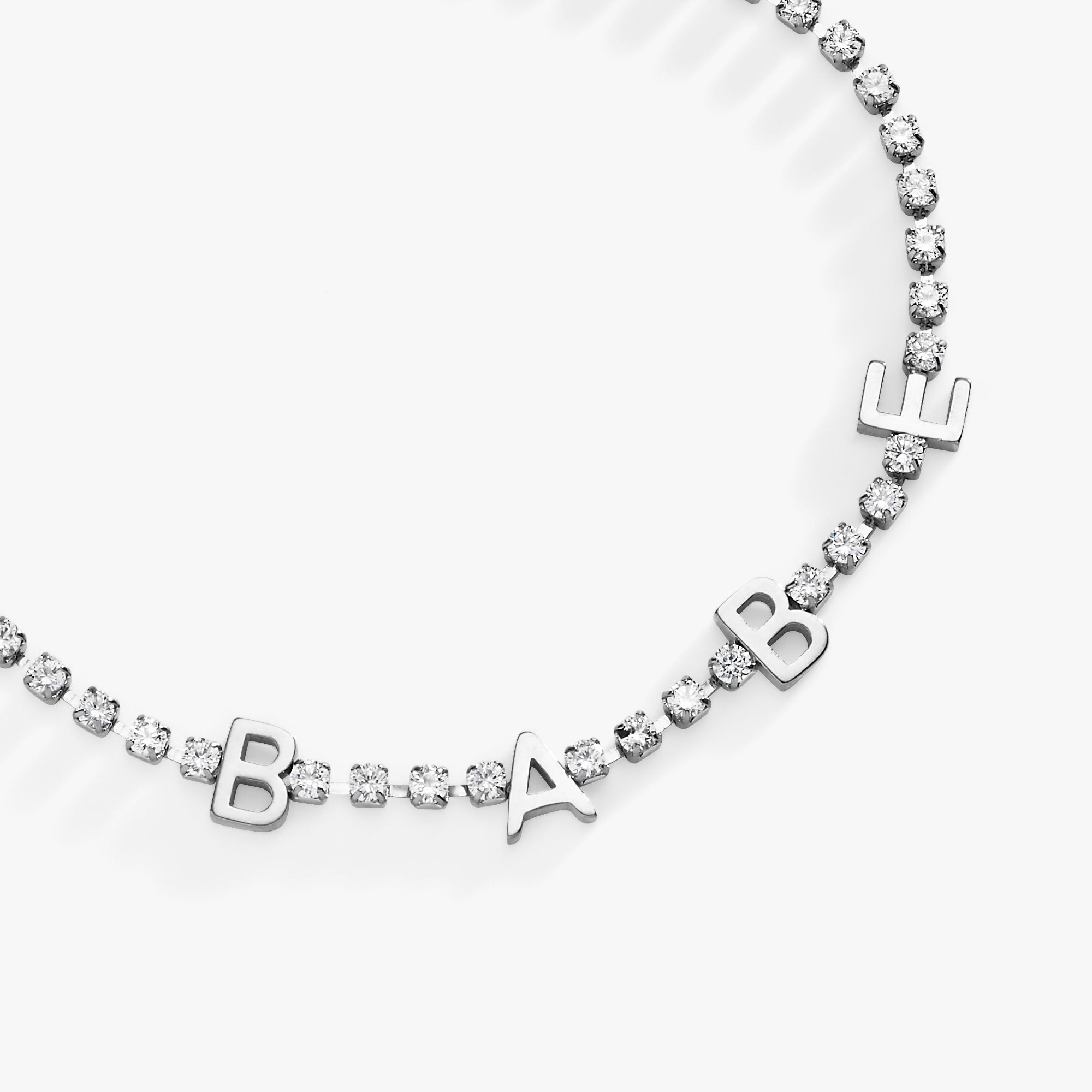 Babe Crystal Tennis Bracelet - Image 3