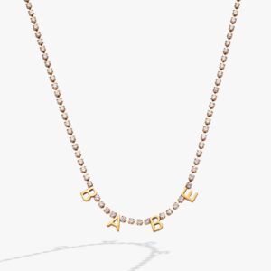 Babe Crystal Tennis Necklace