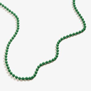 Ball Chain Necklace. Green