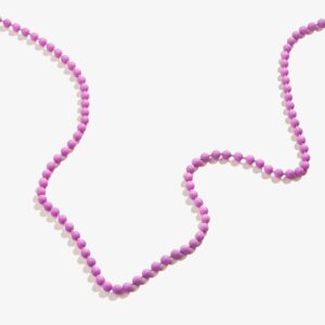 Ball Chain Necklace. Purple