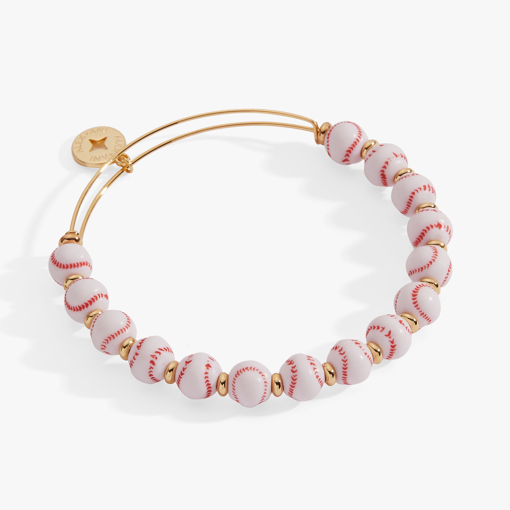 Baseball Beaded Bangle