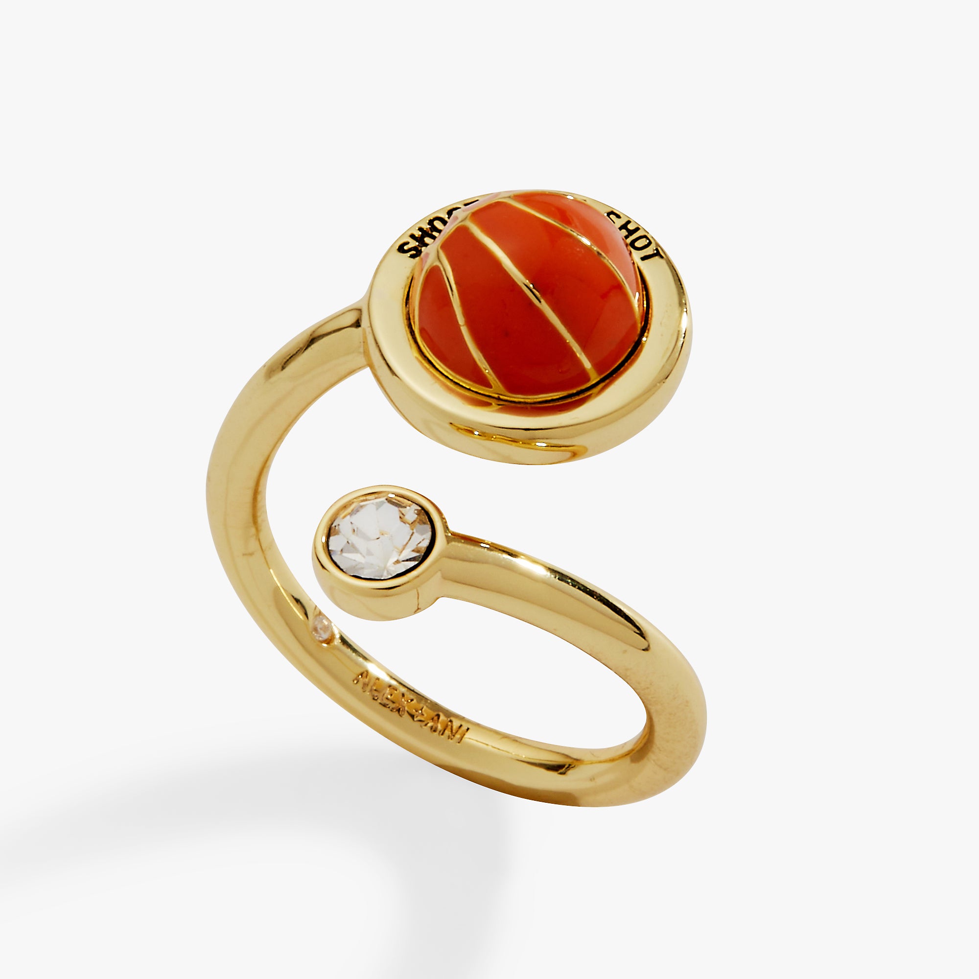 'Shoot Your Shot' Basketball Open Fidget Ring - Image 3