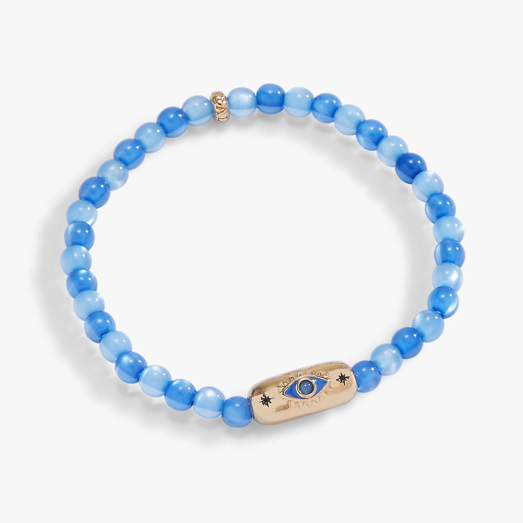 Blue Aventurine Evil Eye Stretch Bracelet