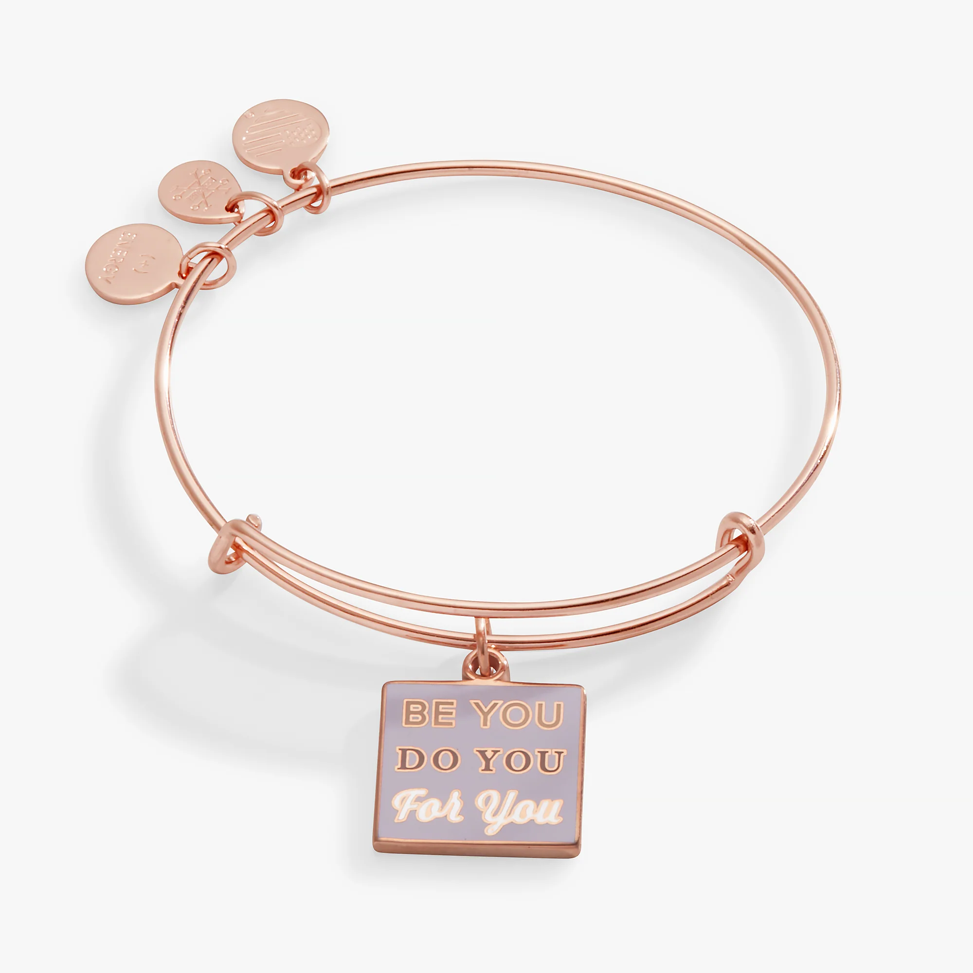'Be You. Do You. For You' Charm Bangle Bracelet