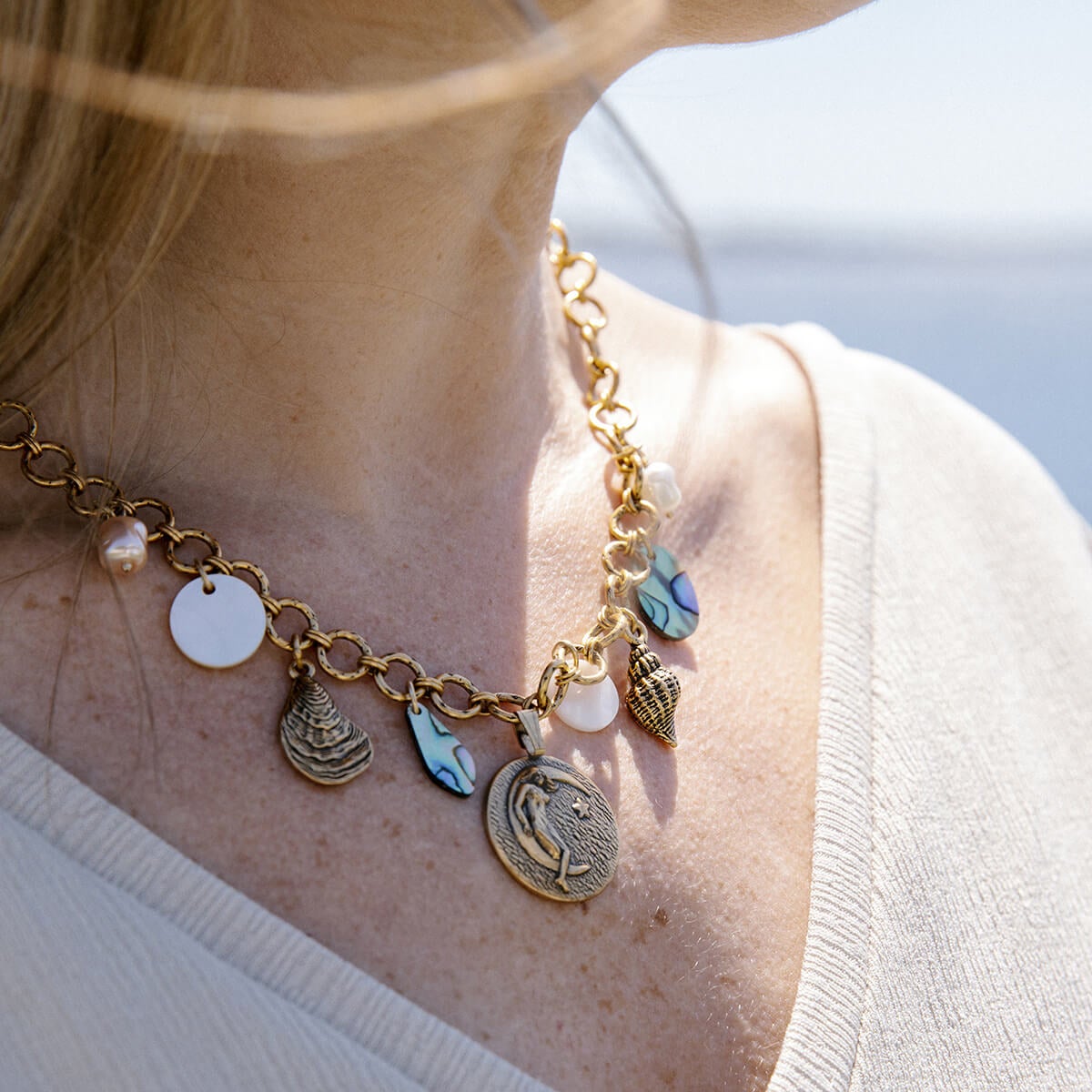 Beach Treasure Multi-Charm Necklace - Image 6