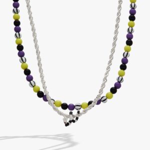 BEETLEJUICE™ Sandworm Layered Beaded Necklace