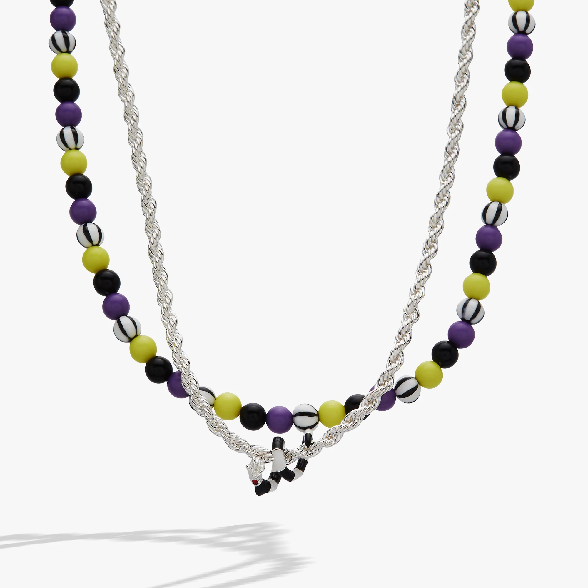 BEETLEJUICE™ Sandworm Layered Beaded Necklace