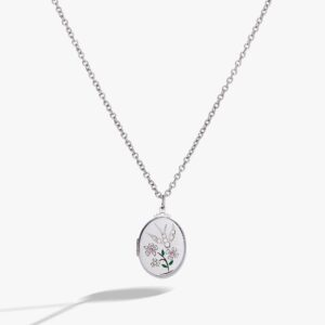 Birds of a Feather Locket Pendant Necklace