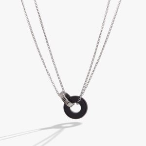 Black Onyx Textured Necklace