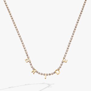 Bride Crystal Tennis Necklace