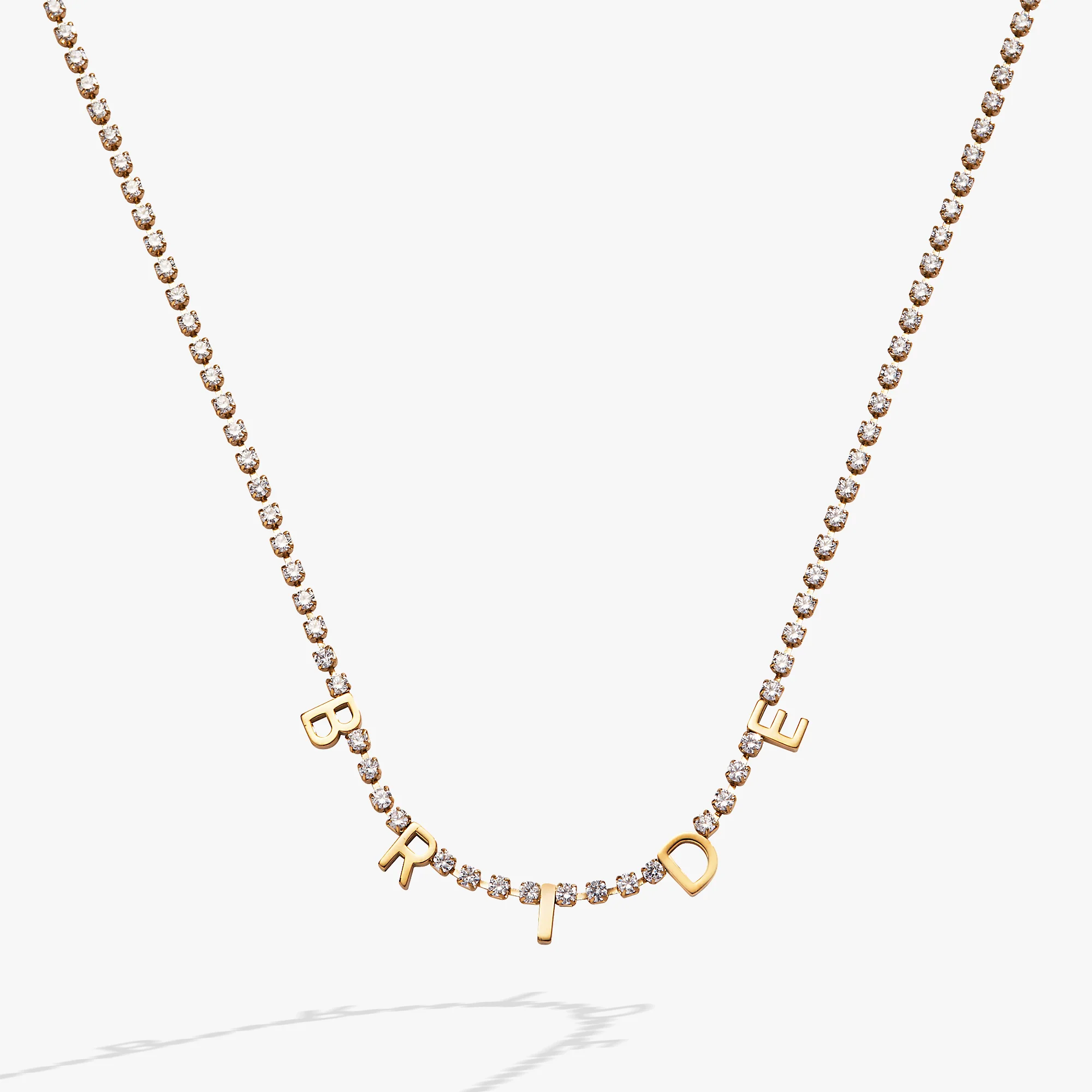Bride Crystal Tennis Necklace