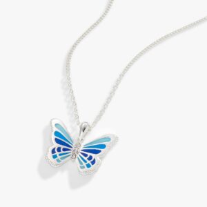 Butterfly Crystal Statement Necklace. Adjustable