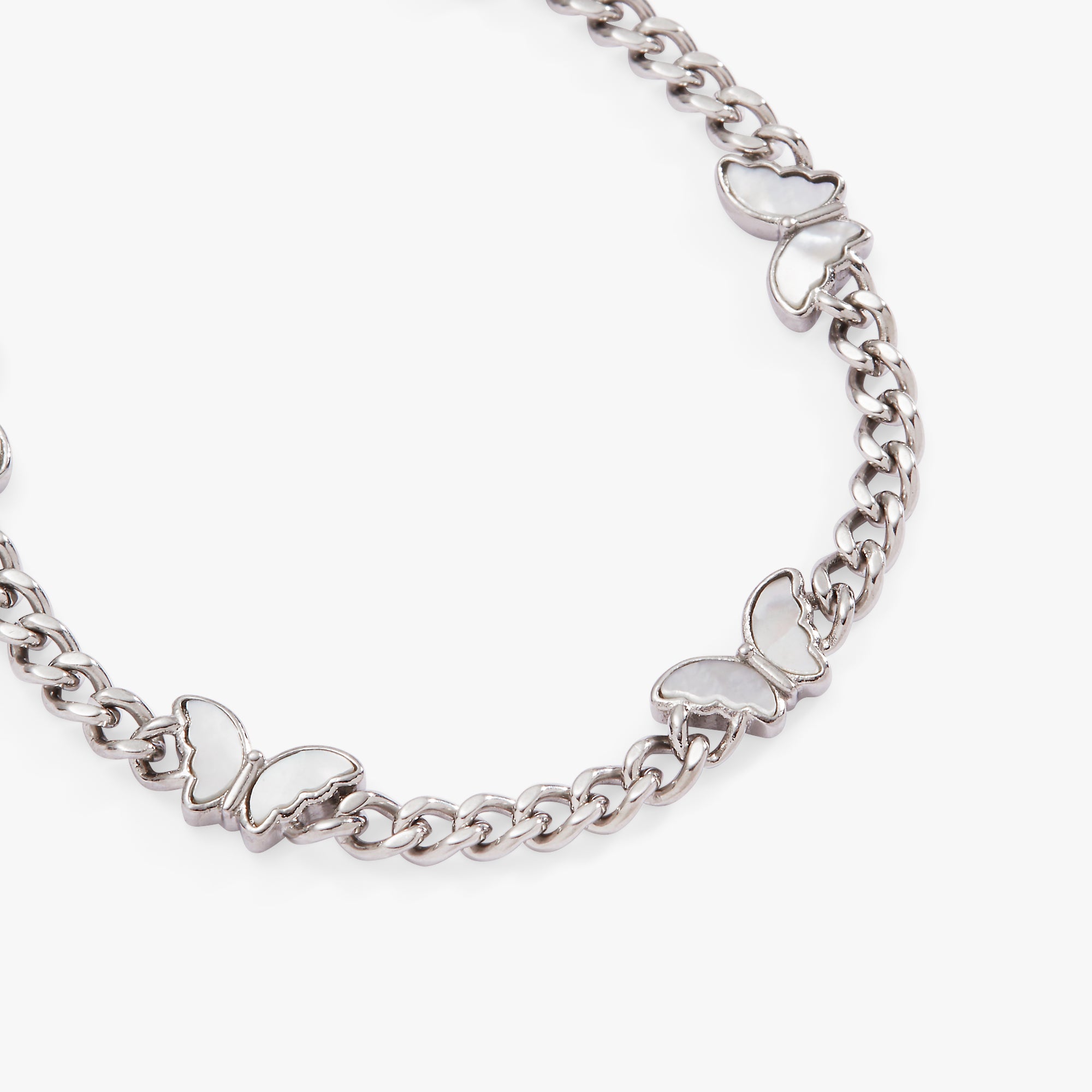 Butterfly Curb Chain Bracelet - Image 2