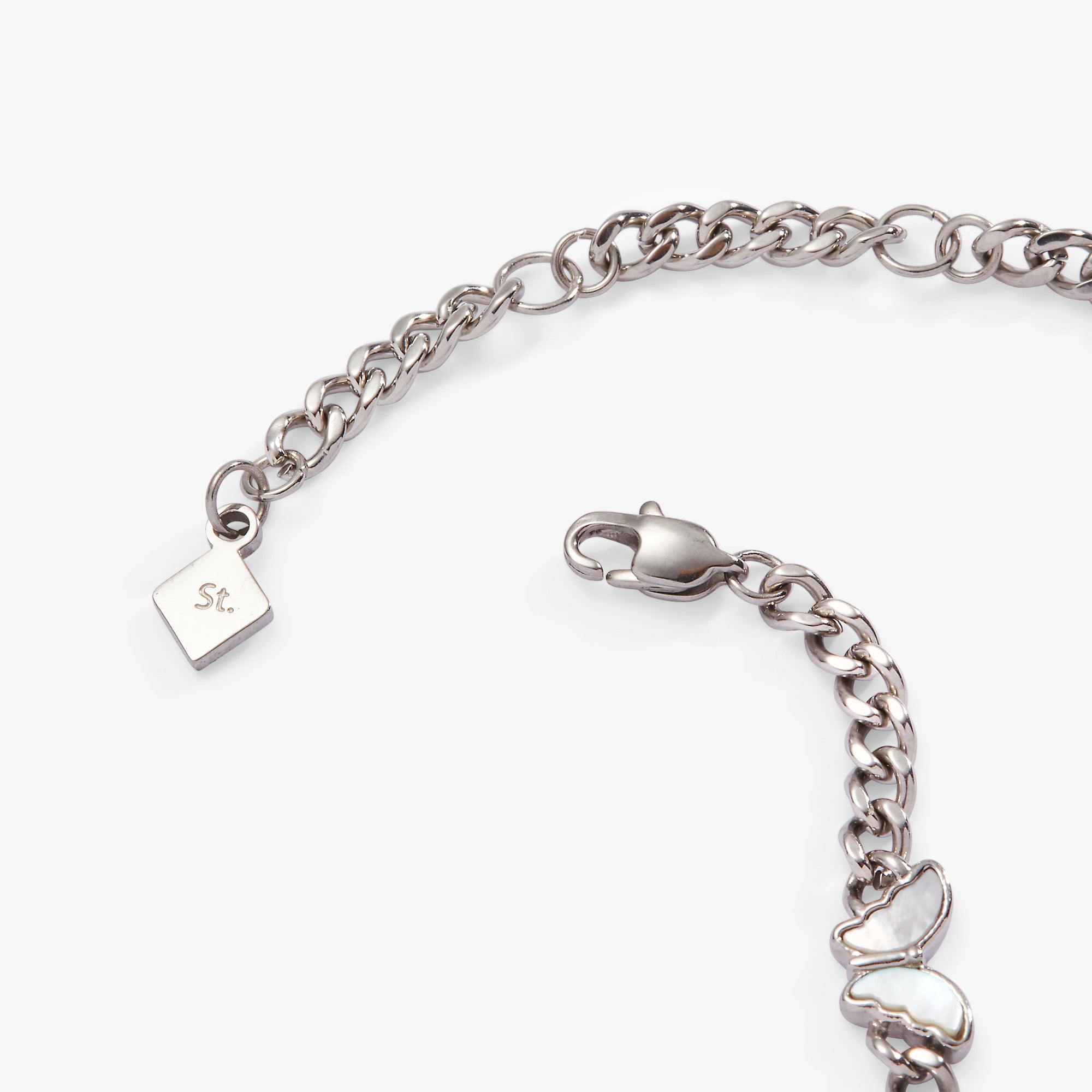 Butterfly Curb Chain Bracelet - Image 3