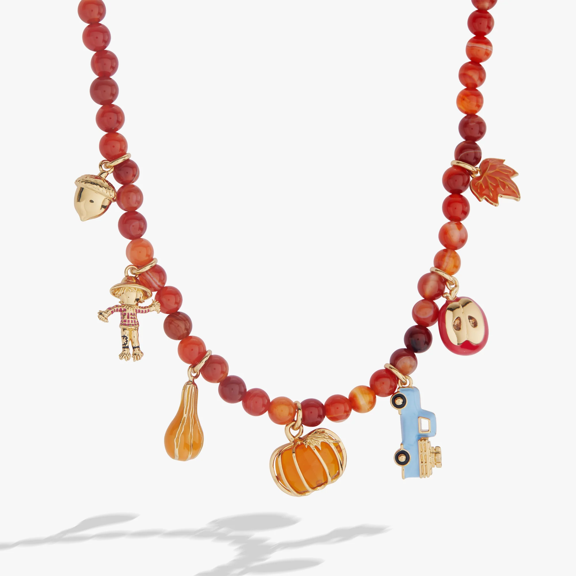 Pumpkin Patch Multi-Charm Necklace