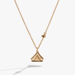 Glow With The Flow Camping Tent Necklace