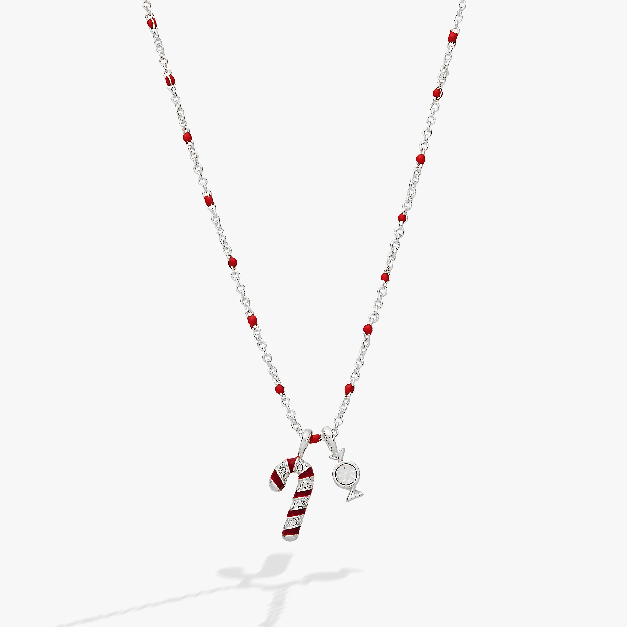 Candy Cane Pendant Necklace