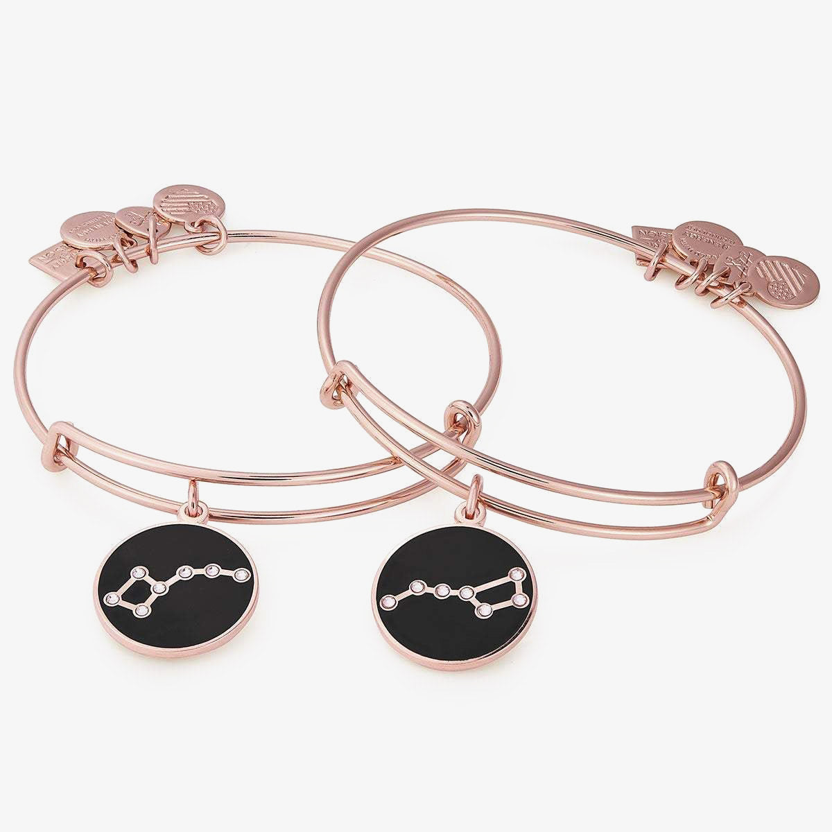 Big And Little Dipper Celestial Charm Bangles. Set of 2