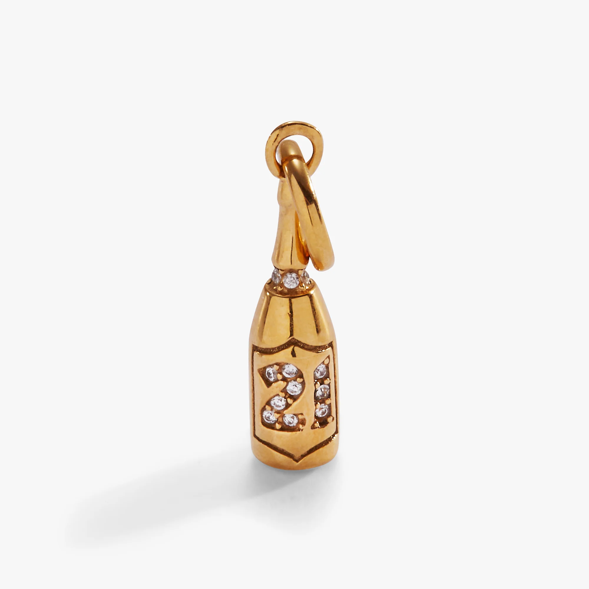 Champagne '21st' Birthday Charm