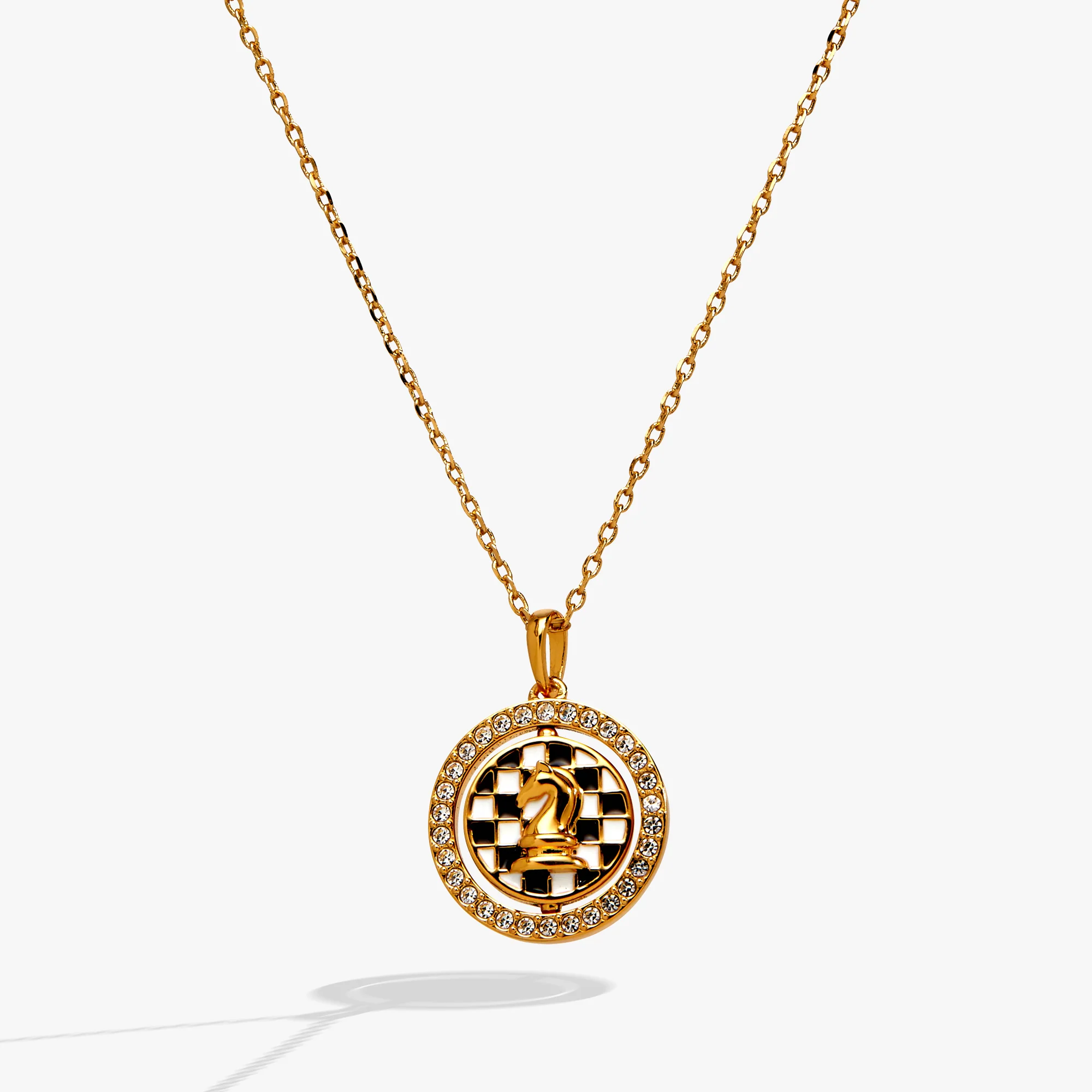 'Always Think One Move Ahead' Chess Spinner Pendant