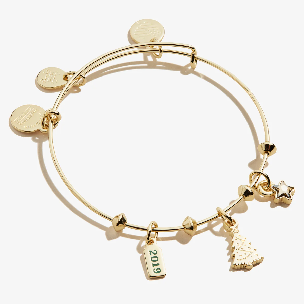 2019 Tree and Star Charm Bangle