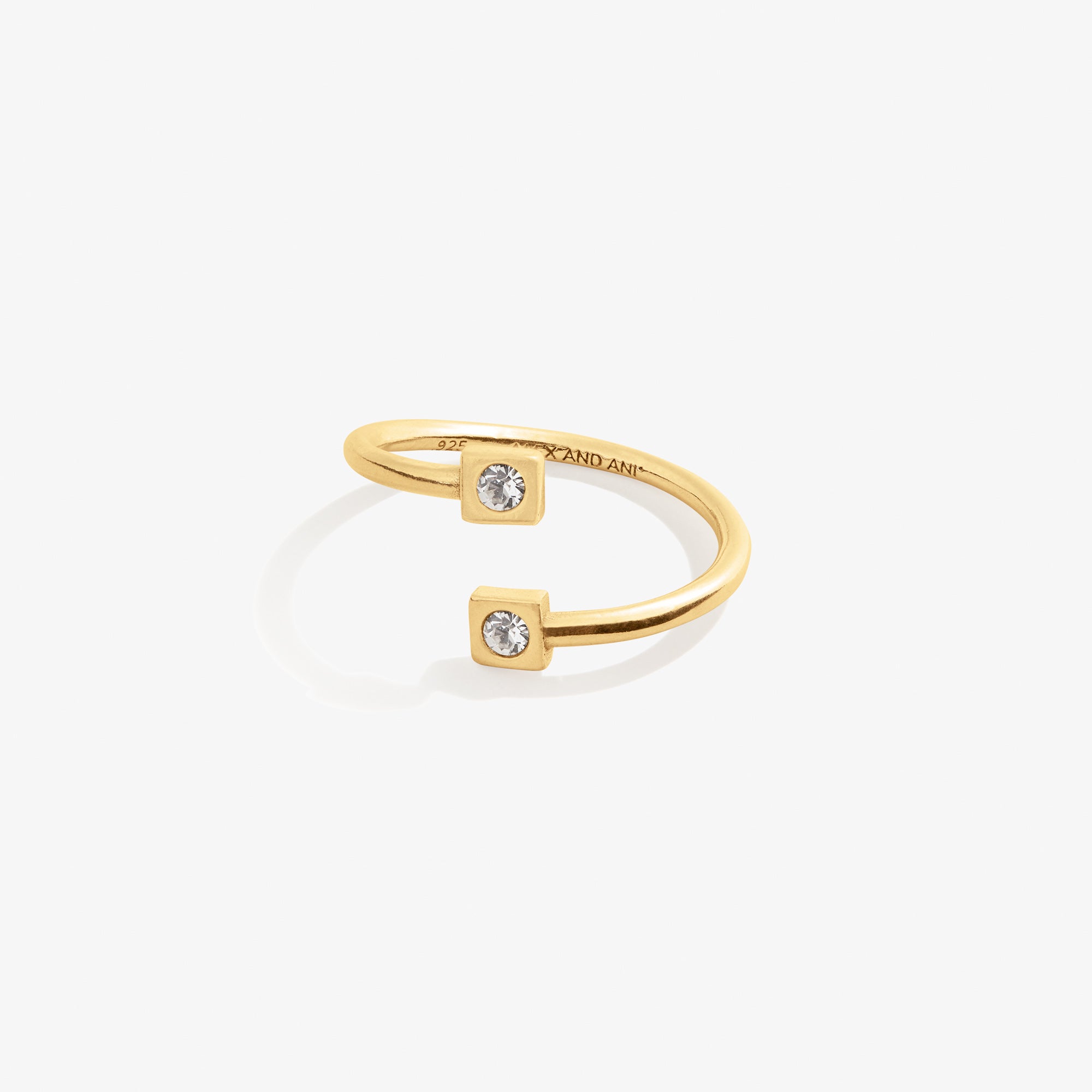 April Birthstone Clear Crystal Ring Wrap - Image 3