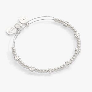 Beaded Daisy Bangle