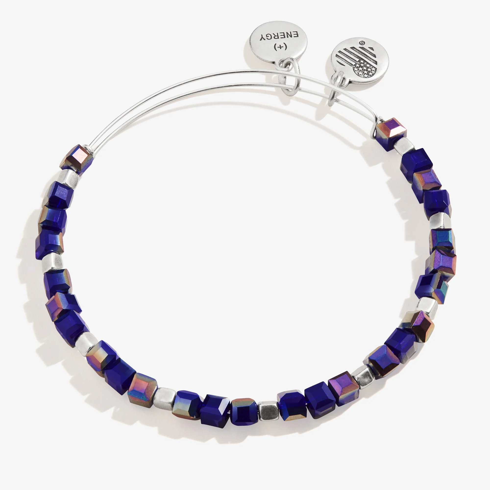 Dazzle Beaded Bangle. Royal Blue