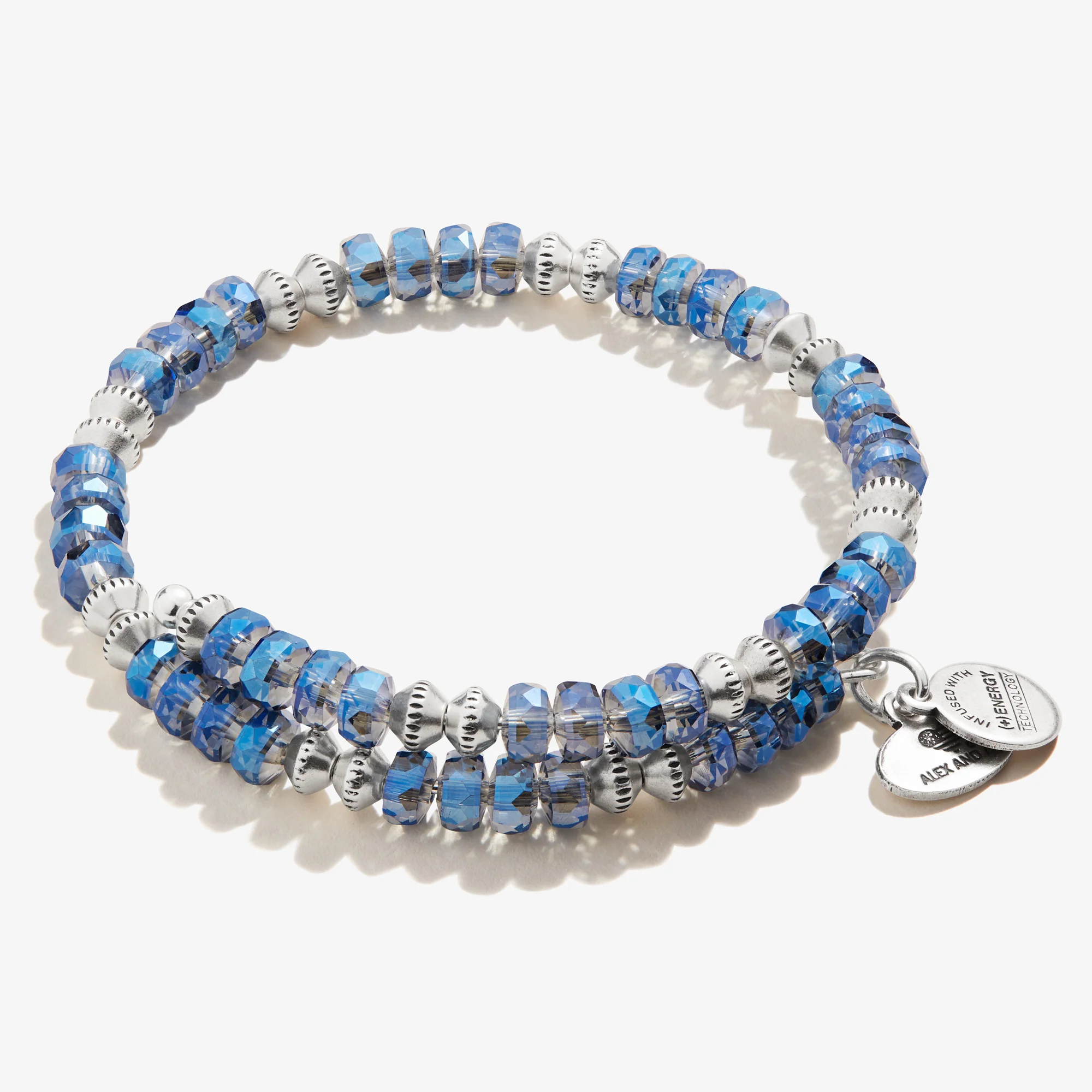 Dazzle Wrap Bracelet. Sapphire Blue