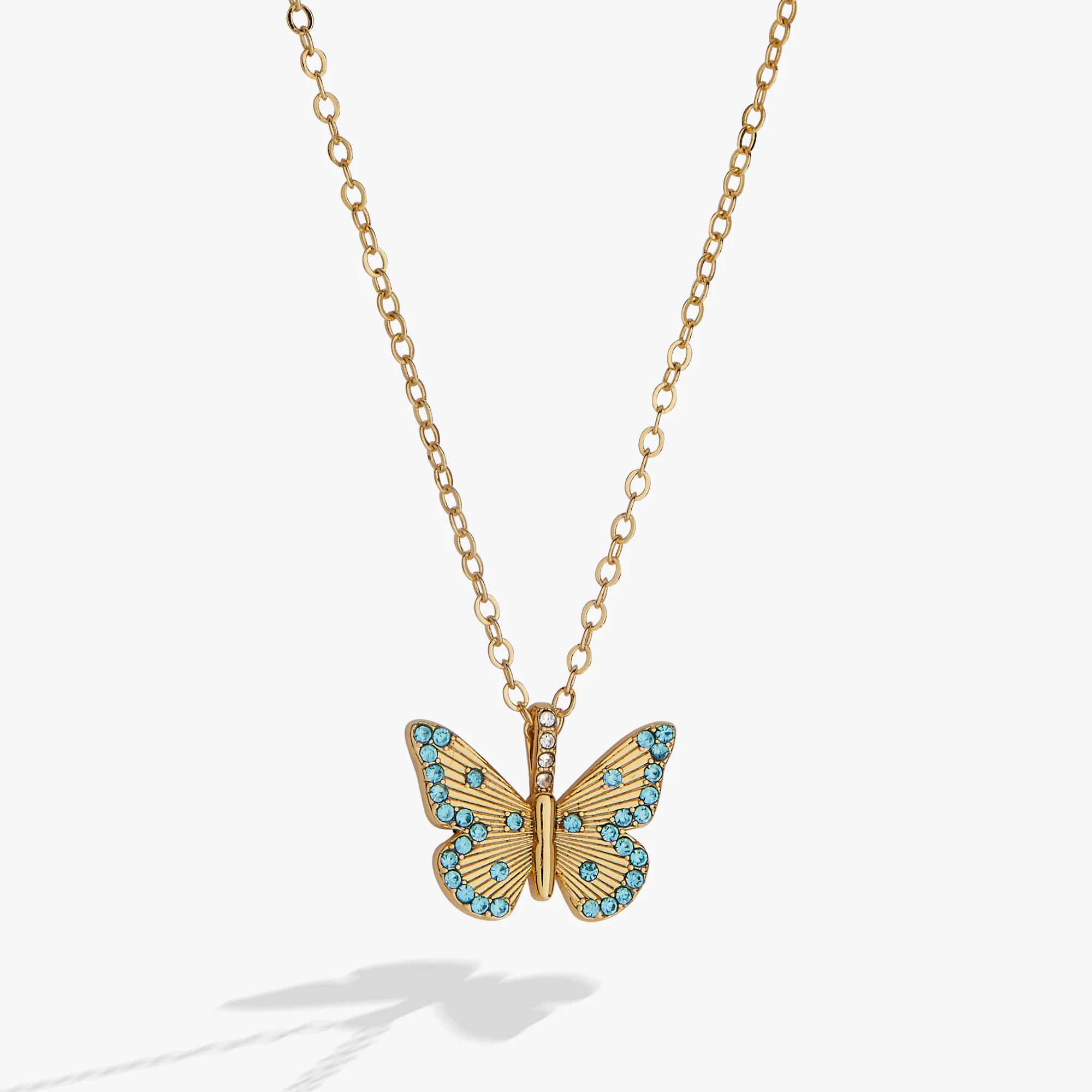 March 'Faith' Butterfly Birthstone Pendant
