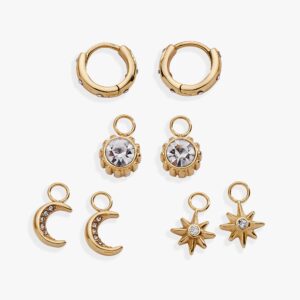 Celestial Mix & Match Charm Earring Set of 4