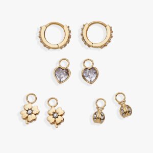 Love & Luck Mix & Match Charm Earring Set of 4