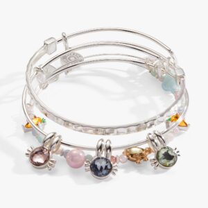 Crystal Bunny Bangles Set of 3