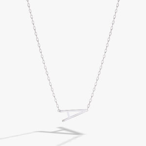 Initial A Precious Elongated Necklace