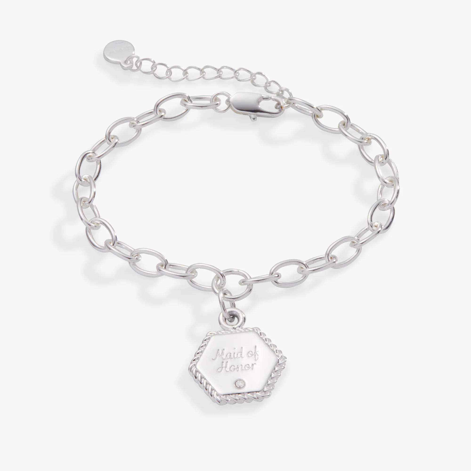 'Maid of Honor' Charm Bracelet. Adjustable