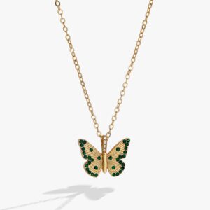 May 'Hope' Butterfly Birthstone Pendant
